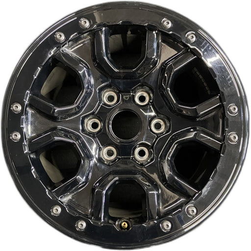 17" BRONCO 21-22 17x8.5 black outer ring Original OEM Wheel Rim - Front View