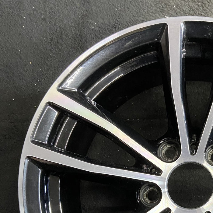 17" BMW 230i 20 17x7.5 5 spoke double spoke narrow spoke black Original OEM Wheel Rim
