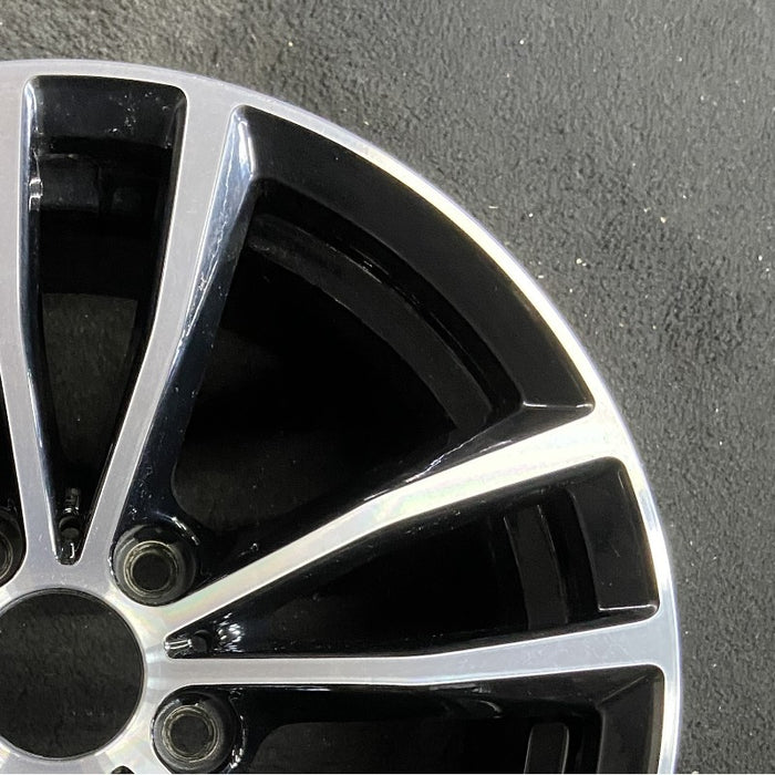 17" BMW 230i 20 17x7.5 5 spoke double spoke narrow spoke black Original OEM Wheel Rim