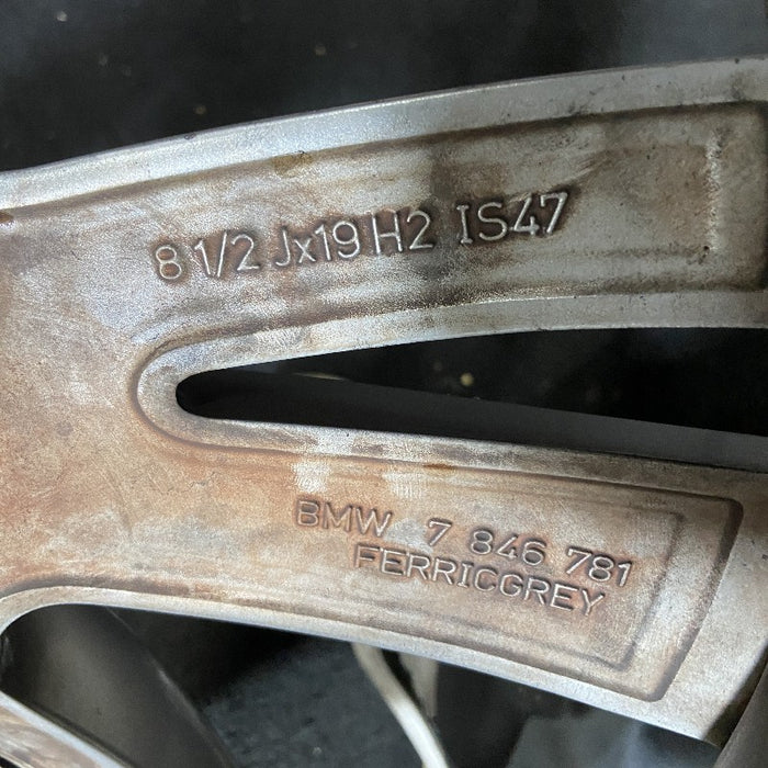 19" BMW 320i 14-15 19x8-1/2 5 twin spokes Original OEM Wheel Rim