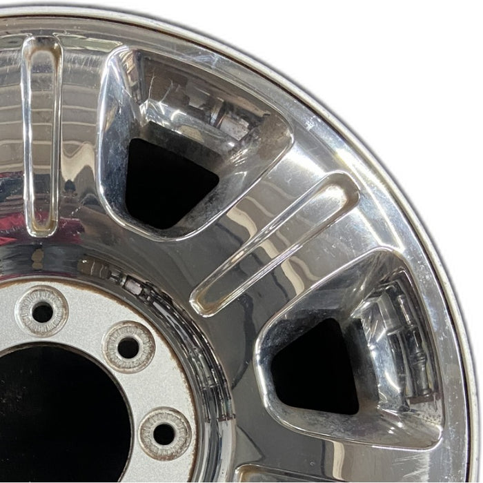20" FORD F250SD PICKUP 12-16 20x8 aluminum TPMS 7 spoke indented chrome clad Original OEM Wheel Rim
