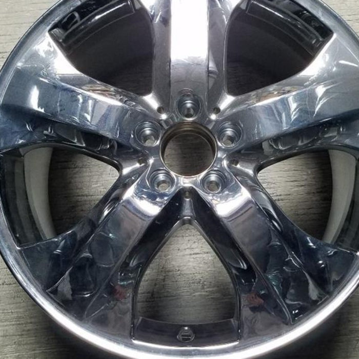 19" MERCEDES GL-CLASS 09 164 Type; GL320 19x8.5 5 spoke Original OEM Wheel Rim - Angle View