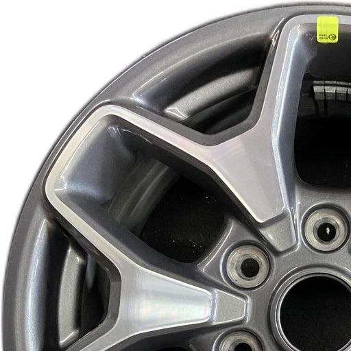 17" BRONCO 21-22 17x8 6 spoke double spoke Original OEM Wheel Rim - Angle View