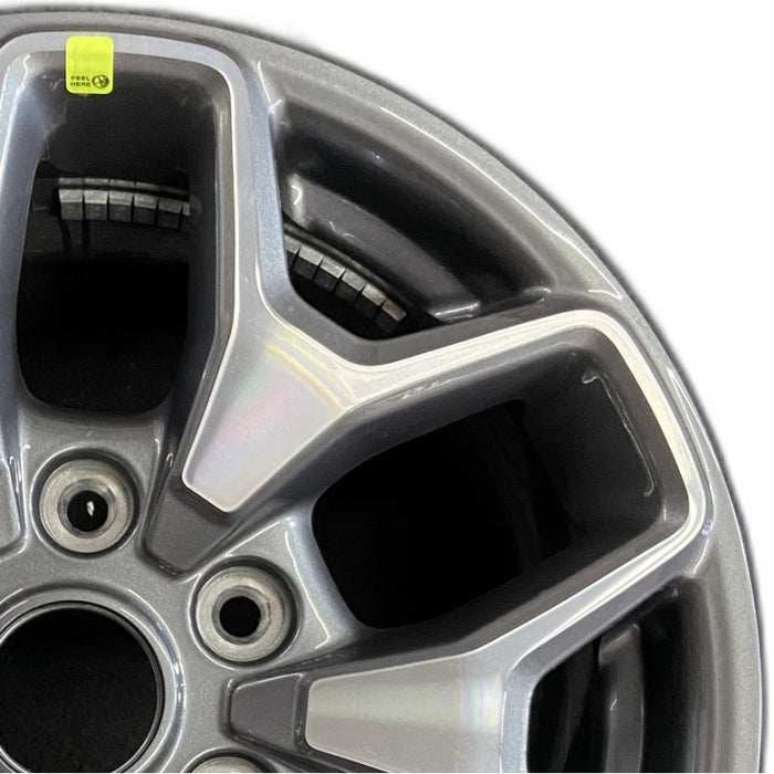 17" BRONCO 21-22 17x8 6 spoke double spoke Original OEM Wheel Rim - Side Profile