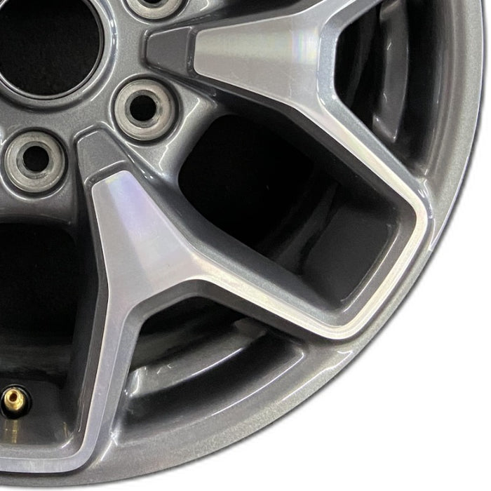 17" BRONCO 21-22 17x8 6 spoke double spoke Original OEM Wheel Rim - Close-Up Detail