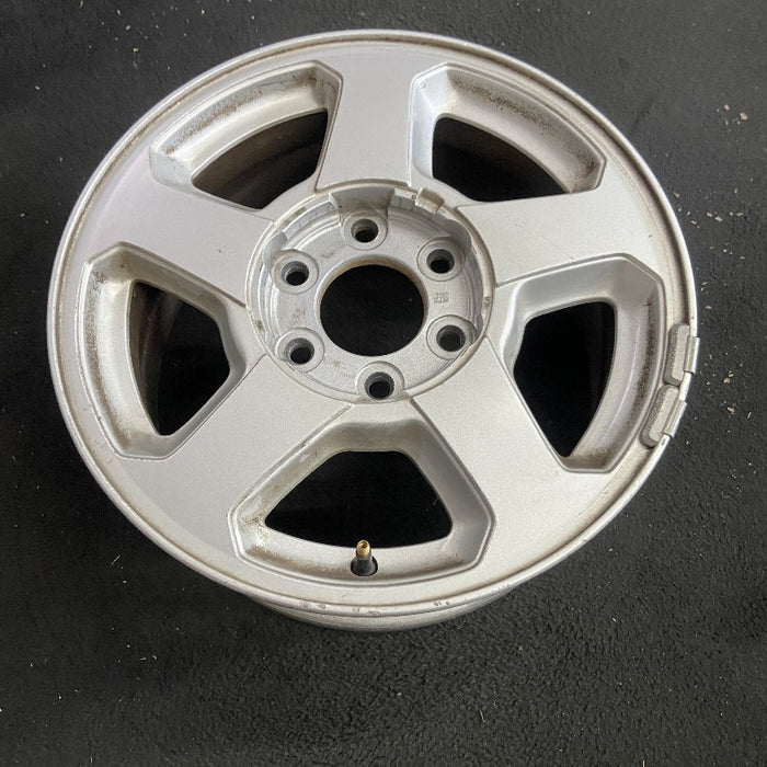 16" TRAILBLAZER 02-03 16x7 aluminum 5 spoke opt QC4 LS flat face pockets Original OEM Wheel Rim