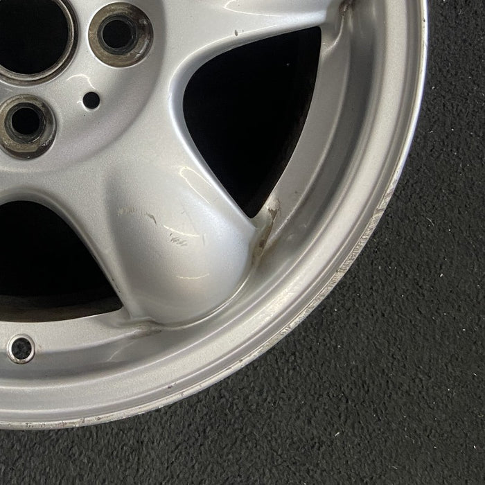 15" CLUBMAN 08-09 15x5.5 alloy 5 spoke raised in center of spoke silver Original OEM Wheel Rim