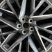 20" TX350 24 20x8 20 spoke black machined Original OEM Wheel Rim - Angle View