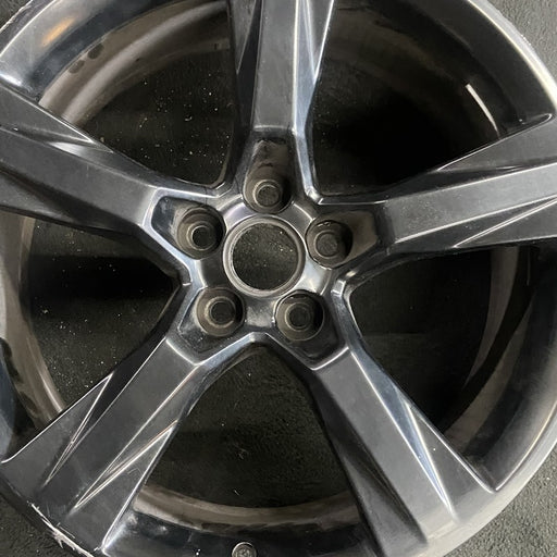 20" CAMARO 16-17 20x8.5 5 solid spoke black Original OEM Wheel Rim - Angle View