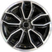 19" MUSTANG 13-14 19x8.5 TPMS machined edges inlay 5 split spoke Y spoke design - Front View