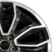19" MUSTANG 13-14 19x8.5 TPMS machined edges inlay 5 split spoke Y spoke design - Side Profile