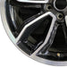 19" MUSTANG 13-14 19x8.5 TPMS machined edges inlay 5 split spoke Y spoke design - Back View