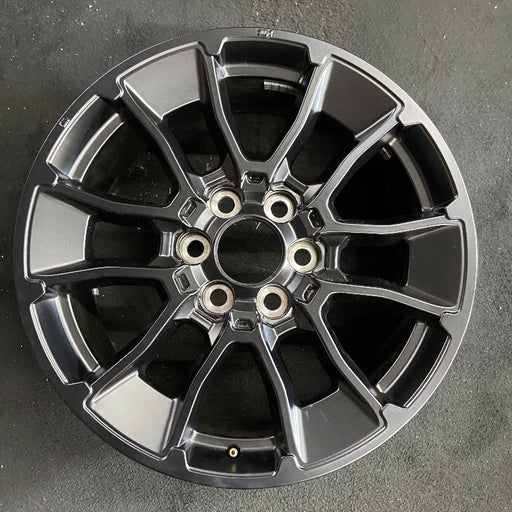 20" SEQUOIA 24 20x8 6 Y spoke black TRD off- Original OEM Wheel Rim - Front View