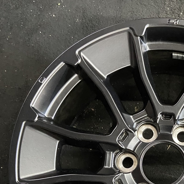 20" SEQUOIA 24 20x8 6 Y spoke black TRD off- Original OEM Wheel Rim - Side Profile