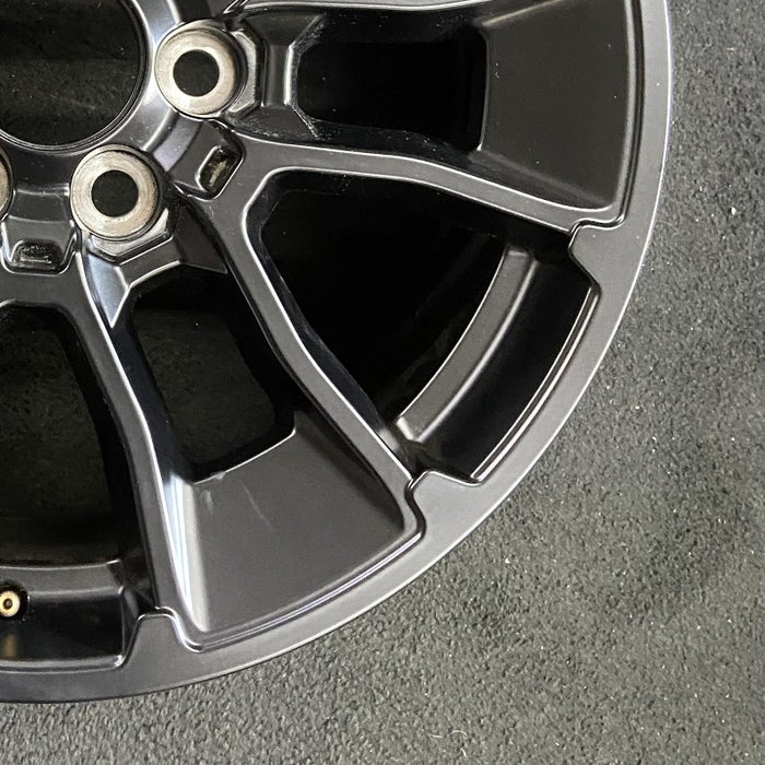 20" SEQUOIA 24 20x8 6 Y spoke black TRD off- Original OEM Wheel Rim - Back View