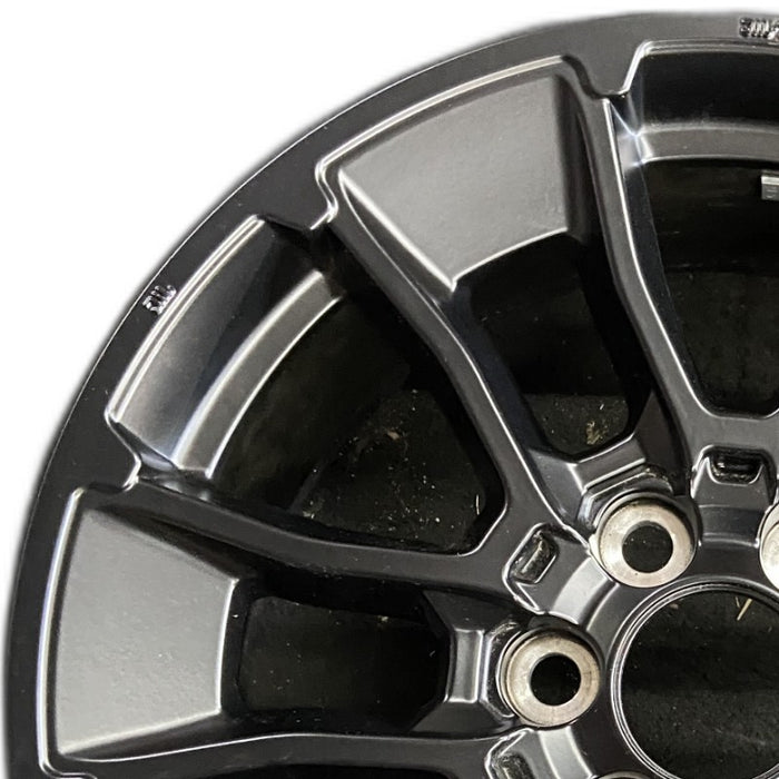 20" SEQUOIA 24 20x8 6 Y spoke black TRD off- Original OEM Wheel Rim - Angle View