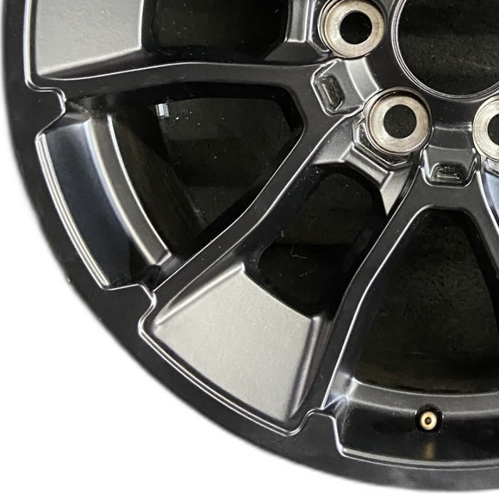 20" SEQUOIA 24 20x8 6 Y spoke black TRD off- Original OEM Wheel Rim - Back View