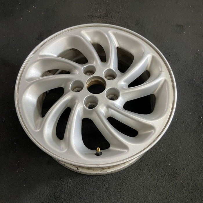 16" LINCOLN MARK SERIES 96 16x7 aluminum directial spokes 10 spoke silver R. Original OEM Wheel Rim