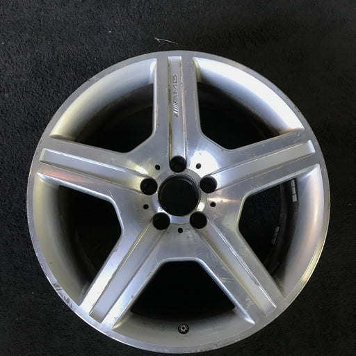 19" MERCEDES S-CLASS 07 221 Type; S550, 19x8.5, 5 spoke Original OEM Wheel Rim - Angle View