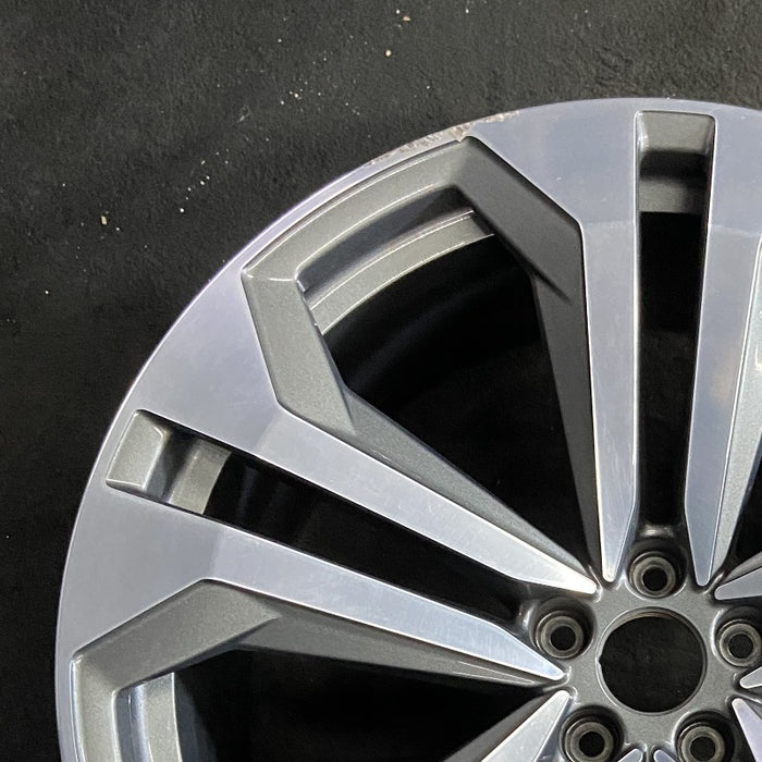 22" Q8 19-22 22x10 alloy 5 spoke double spoke gray Original OEM Wheel Rim