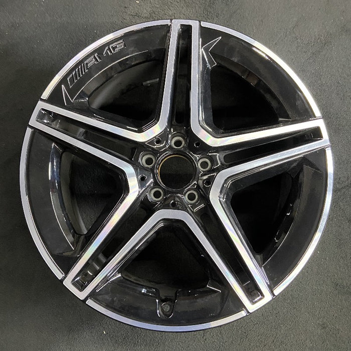 20" MERCEDES GLE-CLASS 20-22 167 Type GLE450 20x9 black pockets rear ET 44 - Front View