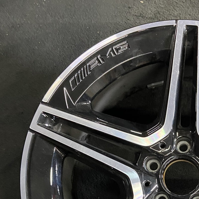 20" MERCEDES GLE-CLASS 20-22 167 Type GLE450 20x9 black pockets rear ET 44 - Side Profile