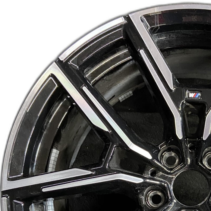 19" BMW 430i 22-24 19x8.5 5 spoke Y spoke Original OEM Wheel Rim - Angle View