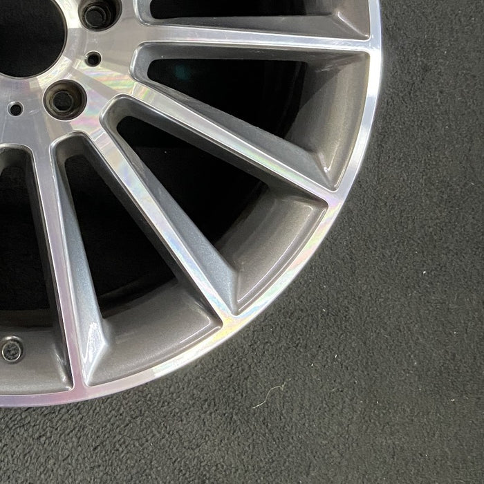 20" MERCEDES G-CLASS 19-20 463 Type G550 20x8.5 machined face with gray accent - Back View