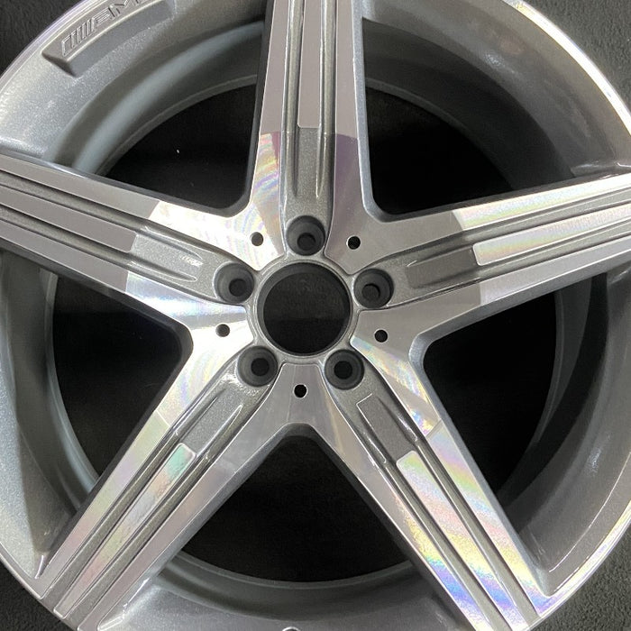 20" MERCEDES S-CLASS 14 222 Type; S63 20x9.5 5 spoke Original OEM Wheel Rim - Angle View