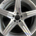 20" MERCEDES S-CLASS 14 222 Type; S63 20x9.5 5 spoke Original OEM Wheel Rim - Angle View