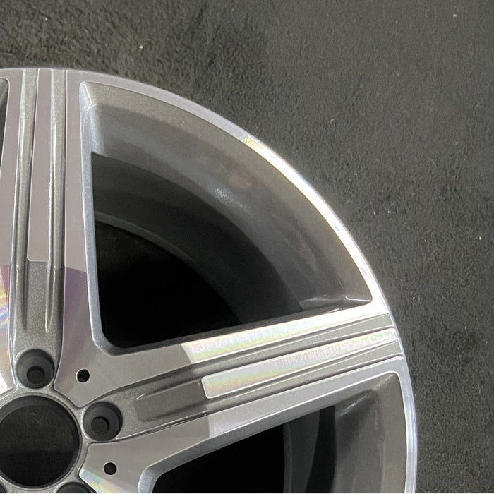 20" MERCEDES S-CLASS 14 222 Type; S63 20x9.5 5 spoke Original OEM Wheel Rim - Close-Up Detail