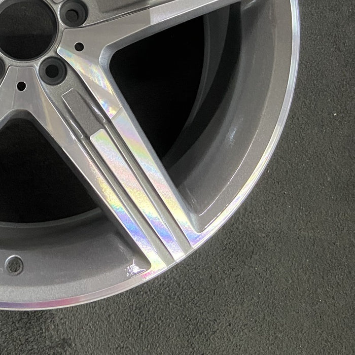 20" MERCEDES S-CLASS 14 222 Type; S63 20x9.5 5 spoke Original OEM Wheel Rim - Back View