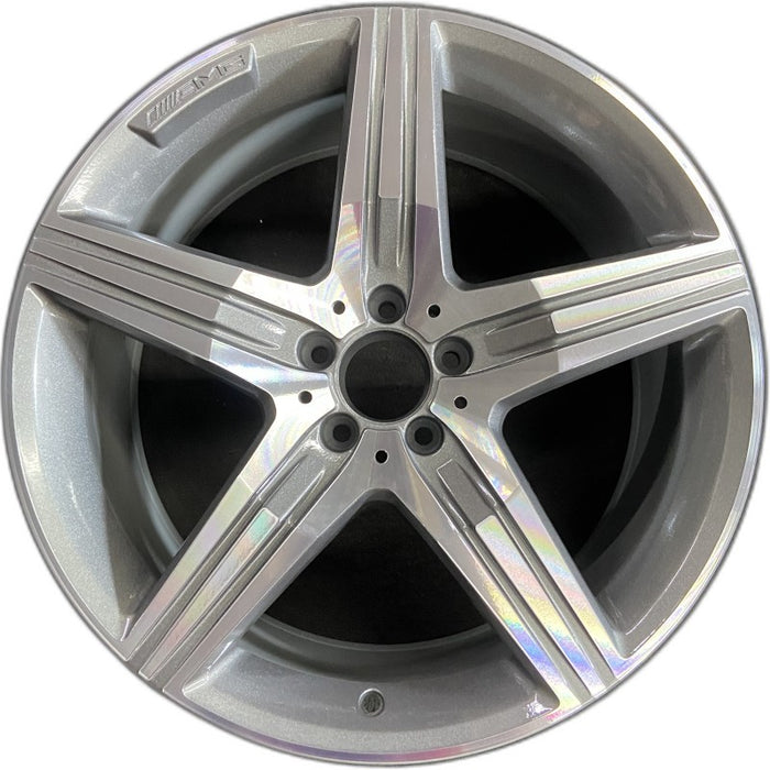 20" MERCEDES S-CLASS 14 222 Type; S63 20x9.5 5 spoke Original OEM Wheel Rim - Front View