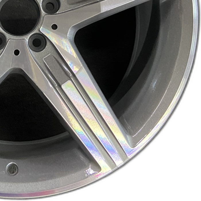 20" MERCEDES S-CLASS 14 222 Type; S63 20x9.5 5 spoke Original OEM Wheel Rim - Close-Up Detail