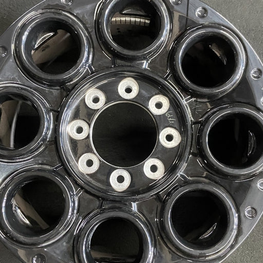 20" FORD F250SD PICKUP 23-24 20x8 8 spoke solid spoke black circle spoke - Angle View