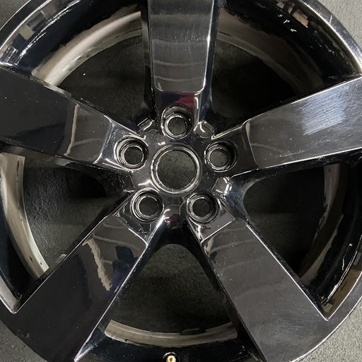 20" DEFENDER 20-24 20x8.5 5 spoke straight spoke gray Original OEM Wheel Rim - Angle View