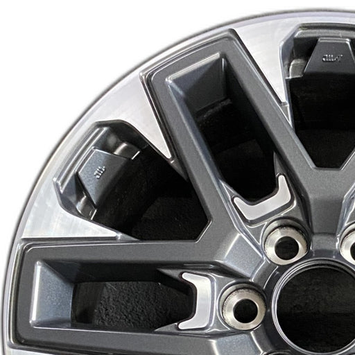 20" SEQUOIA 23-24 20x8 open spoke 6 spoke machined face with black pockets - Angle View