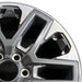 20" SEQUOIA 23-24 20x8 open spoke 6 spoke machined face with black pockets - Side Profile