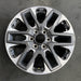 20" SEQUOIA 23-24 20x8 open spoke 6 spoke machined face with black pockets - Front View
