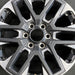 20" SEQUOIA 23-24 20x8 open spoke 6 spoke machined face with black pockets - Angle View