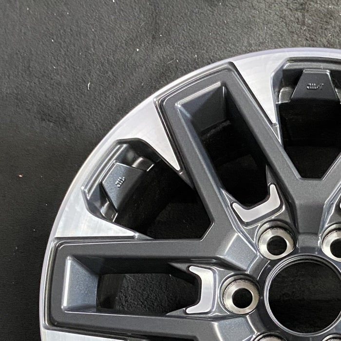 20" SEQUOIA 23-24 20x8 open spoke 6 spoke machined face with black pockets - Side Profile