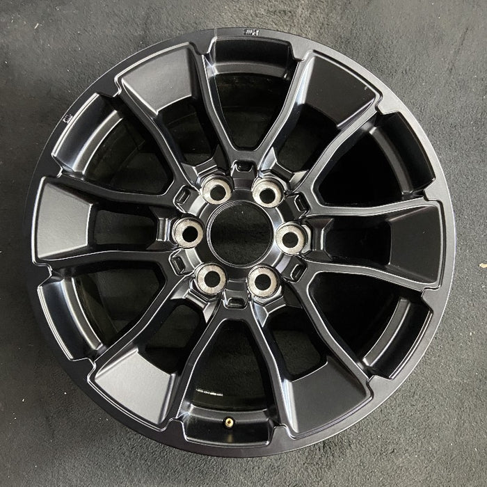 20" SEQUOIA 24 20x8 6 Y spoke black TRD off- Original OEM Wheel Rim - Front View
