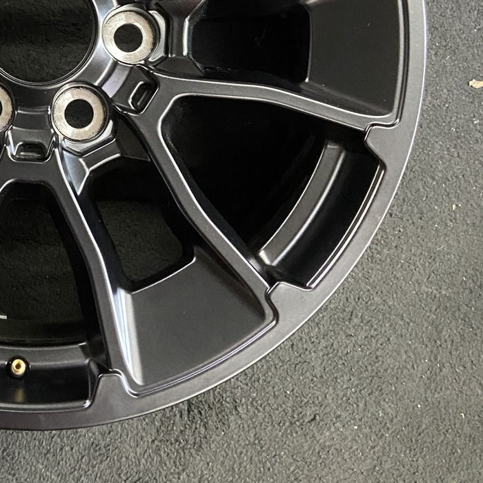 20" SEQUOIA 24 20x8 6 Y spoke black TRD off- Original OEM Wheel Rim - Back View