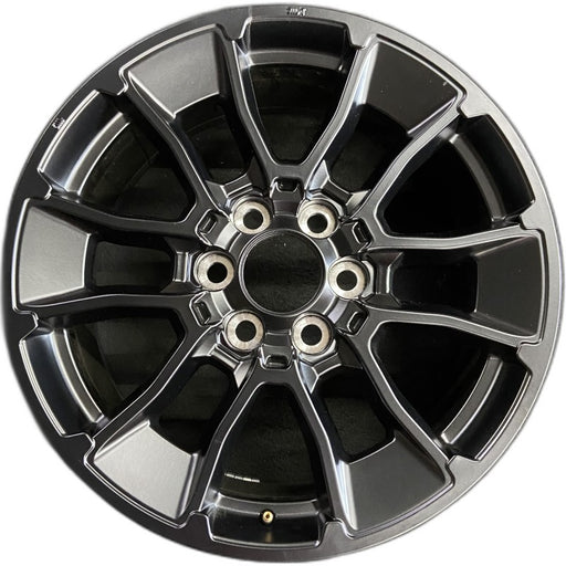 20" SEQUOIA 24 20x8 6 Y spoke black TRD off- Original OEM Wheel Rim - Front View