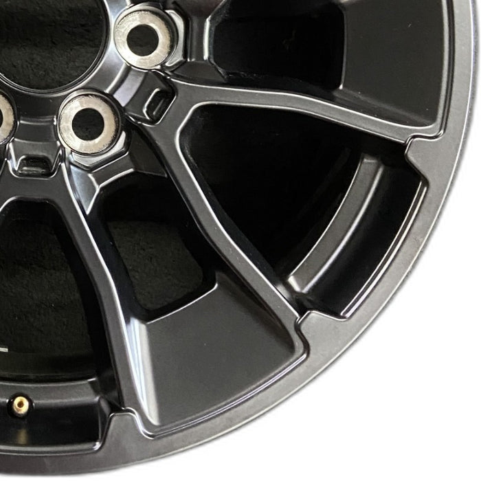 20" SEQUOIA 24 20x8 6 Y spoke black TRD off- Original OEM Wheel Rim - Close-Up Detail