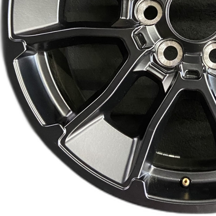 20" SEQUOIA 24 20x8 6 Y spoke black TRD off- Original OEM Wheel Rim - Back View