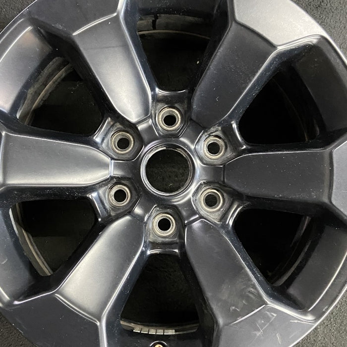 18" DODGE 1500 PICKUP 20-21 6 lug 18x8 aluminum 6 spoke opt WBS black Original OEM Wheel Rim