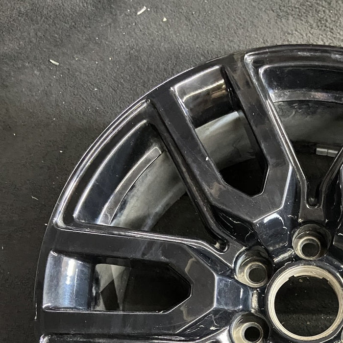 20" SIERRA 1500 PICKUP 19 20x9 12 spoke opt RD3 Original OEM Wheel Rim - Side Profile