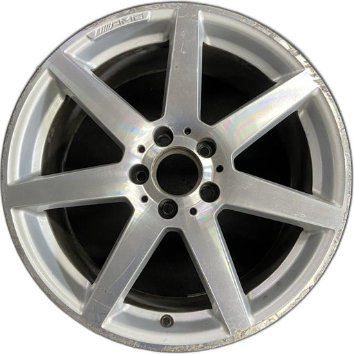 18" MERCEDES C-CLASS 12 204 Type; C250 18x8.5 7 spoke Original OEM Wheel Rim - Front View