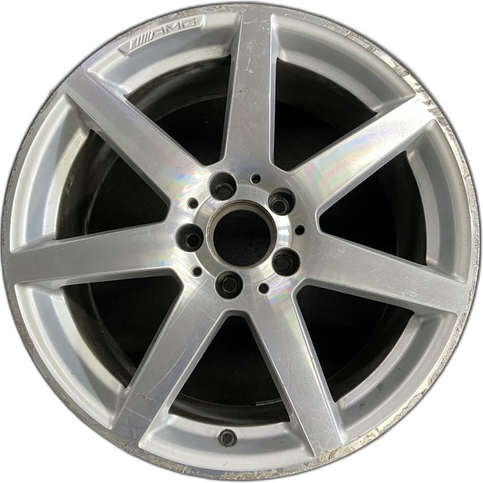 18" MERCEDES C-CLASS 12 204 Type; C250 18x8.5 7 spoke Original OEM Wheel Rim - Front View
